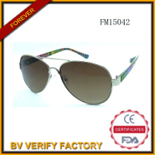 Fashion PC & Metal Mixed Sunglasses (FM15042)